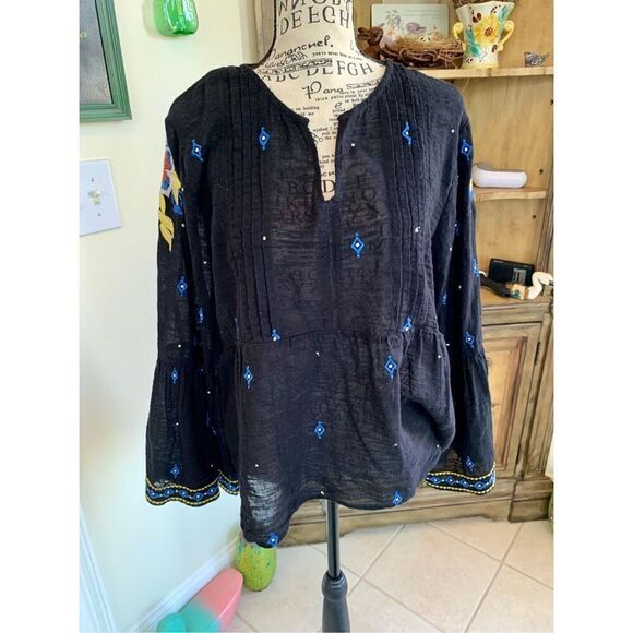 Roller Rabbit Navy Embroidered Tunic - Picture 9 of 9